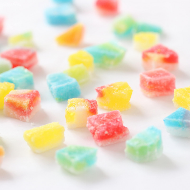 3色のマーブル琥珀糖 清水食品株式会社