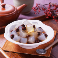 国産天草使用 黒みつ豆寒天 | 清水食品株式会社