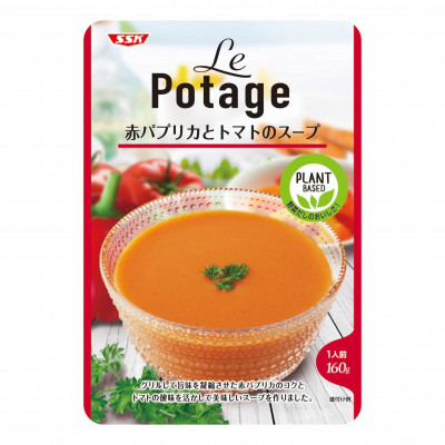 Le Potage　赤パプリカとトマトのスープ