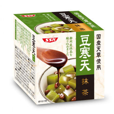 国産天草使用 抹茶豆寒天