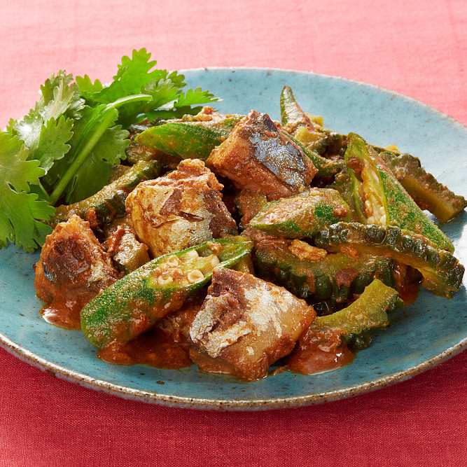 鯖と夏野菜のサブジ