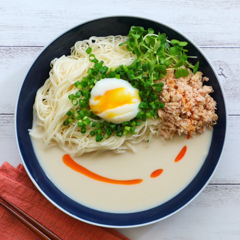 じゃがいもスープの冷やし坦々風そうめん