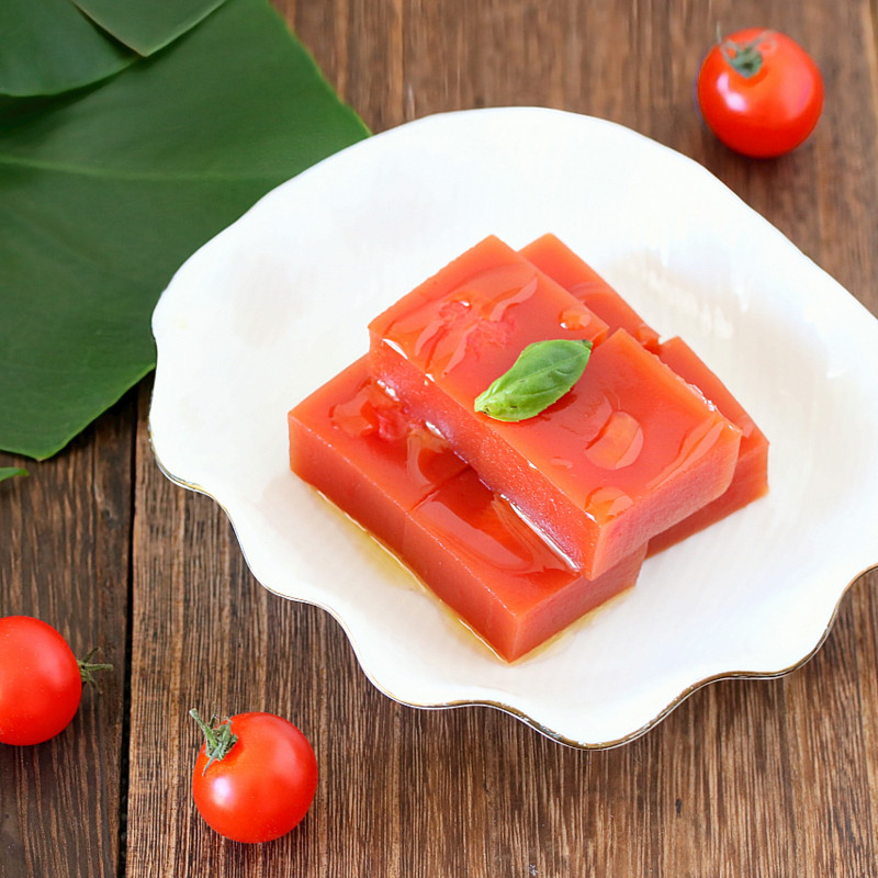 ミニトマトの寒天寄せ