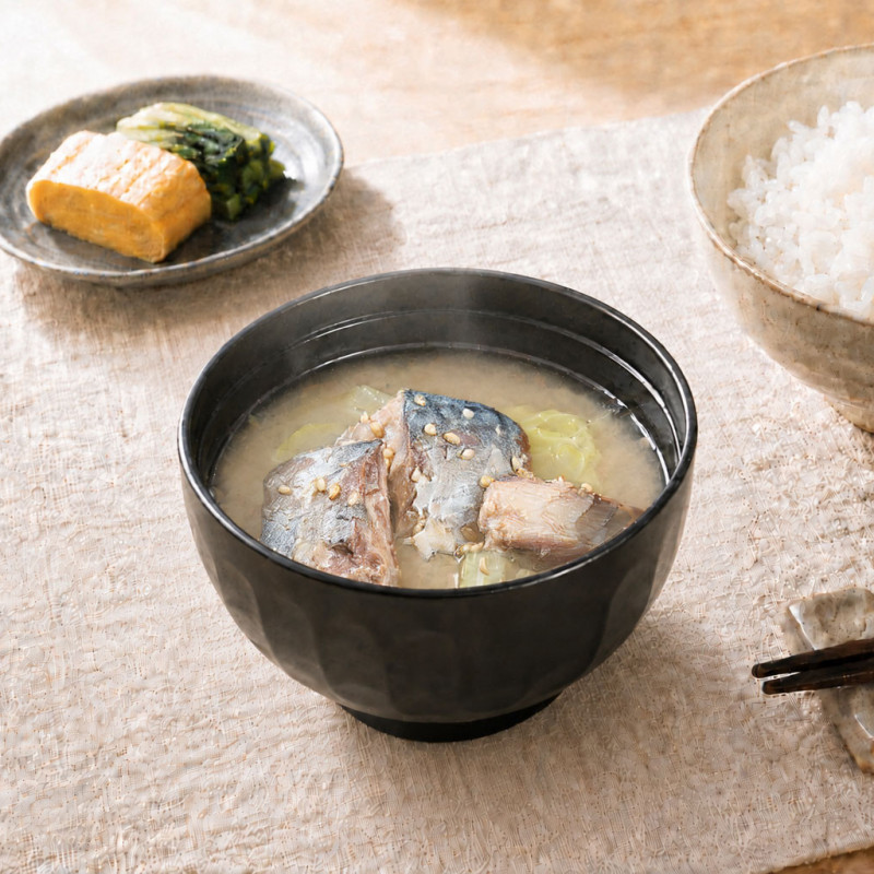 白菜とさばの味噌汁