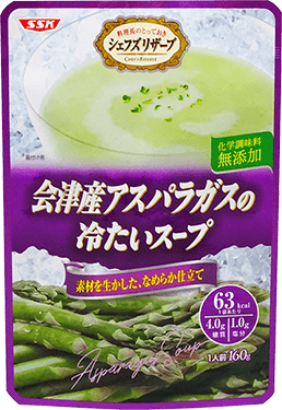 会津産アスパラガスの冷たいスープ