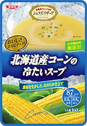 北海道産コーンの冷たいスープ