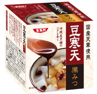 SSK 国産天草使用 黒みつ豆寒天