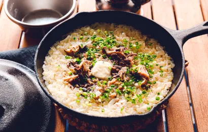 サバ・ガーリックバターピラフの完成イメージ