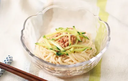 夏にぴったりなさっぱり素麺の完成イメージ